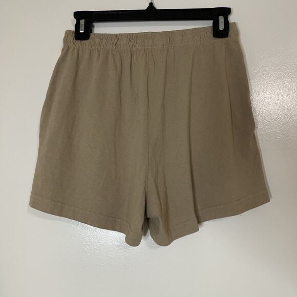 Talentless tan high waist lounge sporty shorts size small - Picture 4 of 5